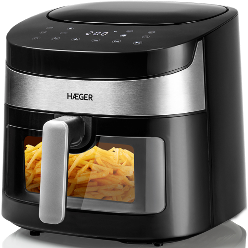 Haeger AF-D80.008A Air Banquet digitális forrólevegős sütő 8L 1800W