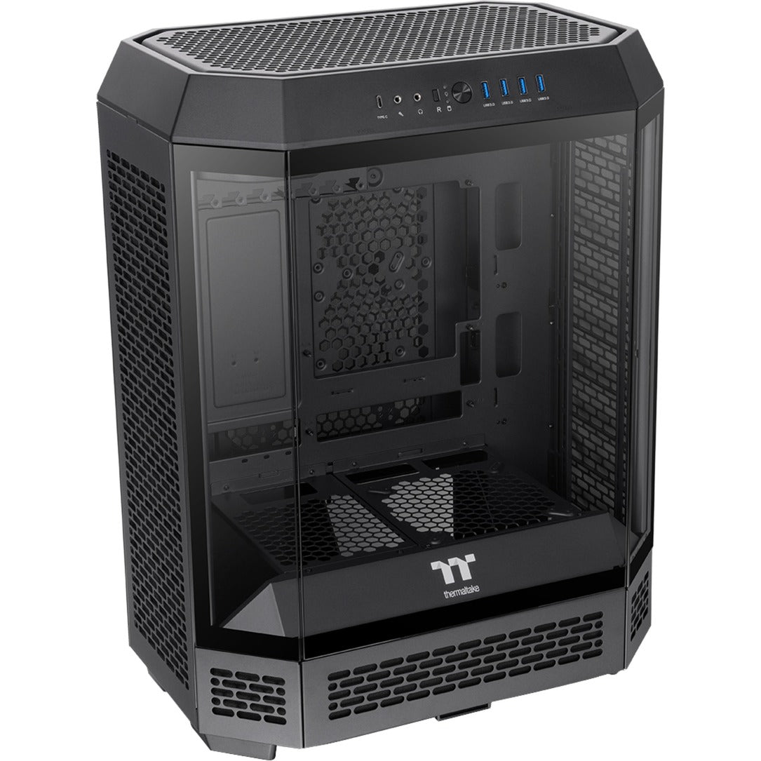 Thermaltake The Tower 600 Midi Tower Case (Black | 4x USB-A | 1x USB-C | Tempered Glass)