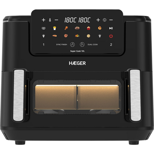 Haeger AF-D10.010B Super Cook 10L olajmentes sütő, 2600W