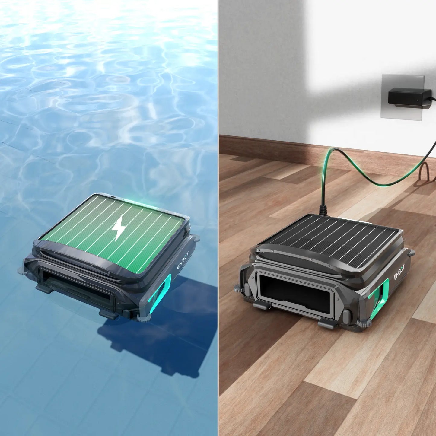 WYBOT F1 Pool Skimmer Solar Powered Robotic Cleaner