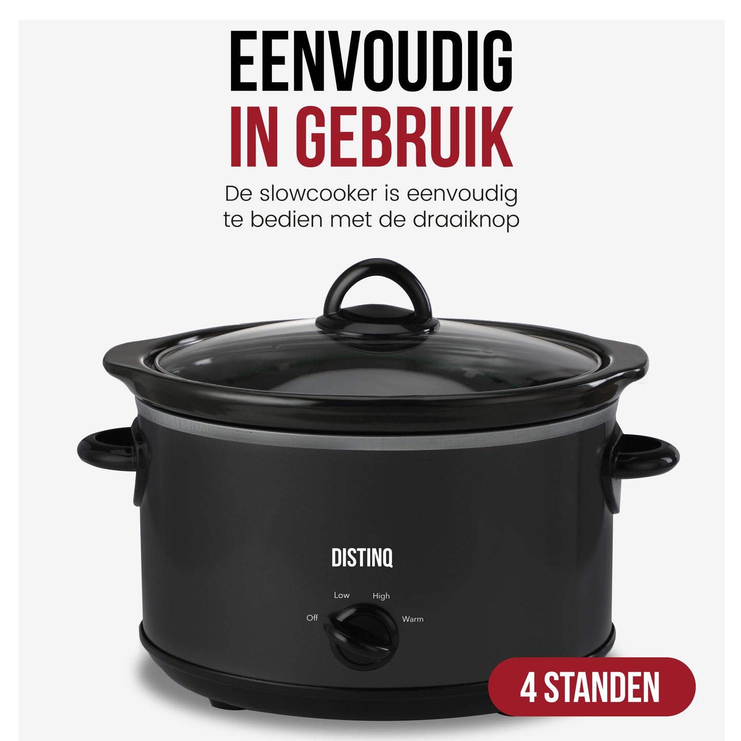 DistinQ Slow Cooker 4L