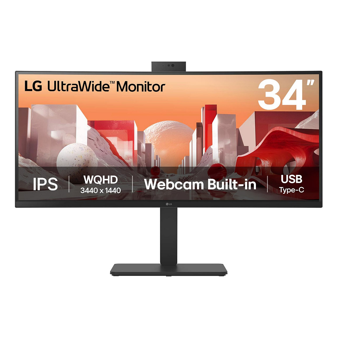 LG 34BA85QE-B 34" UWQHD Ívelt UltraWide Monitor 3440x1440