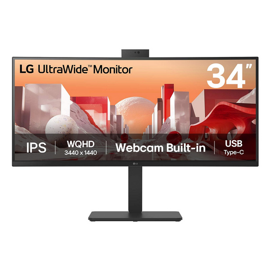 LG 34BA85QE-B 34" UWQHD Ívelt UltraWide Monitor 3440x1440