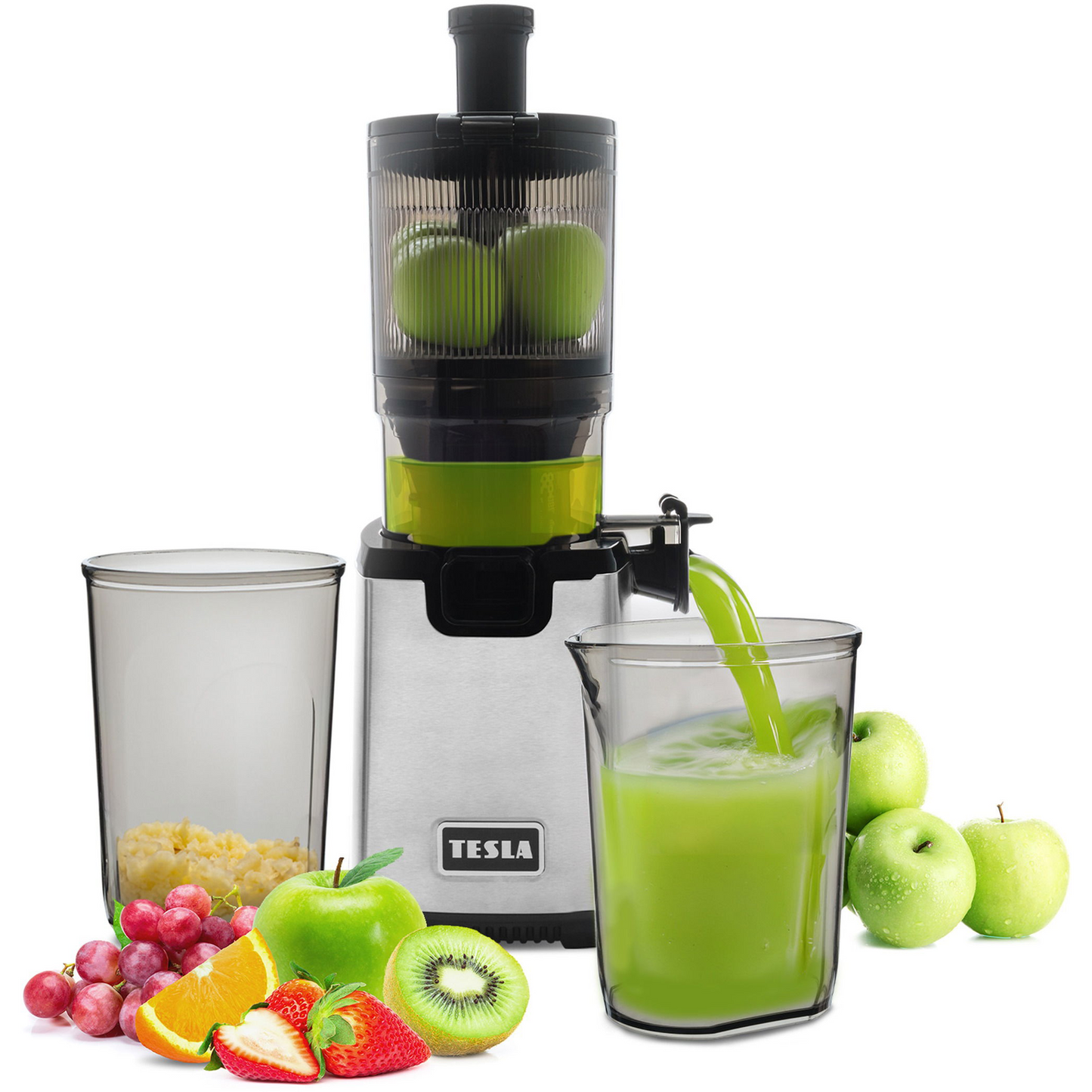 TESLA SlowJuicer SJ770 XXL Deluxe 250W Alacsony Fordulatszámú Gyümölcscentrifuga