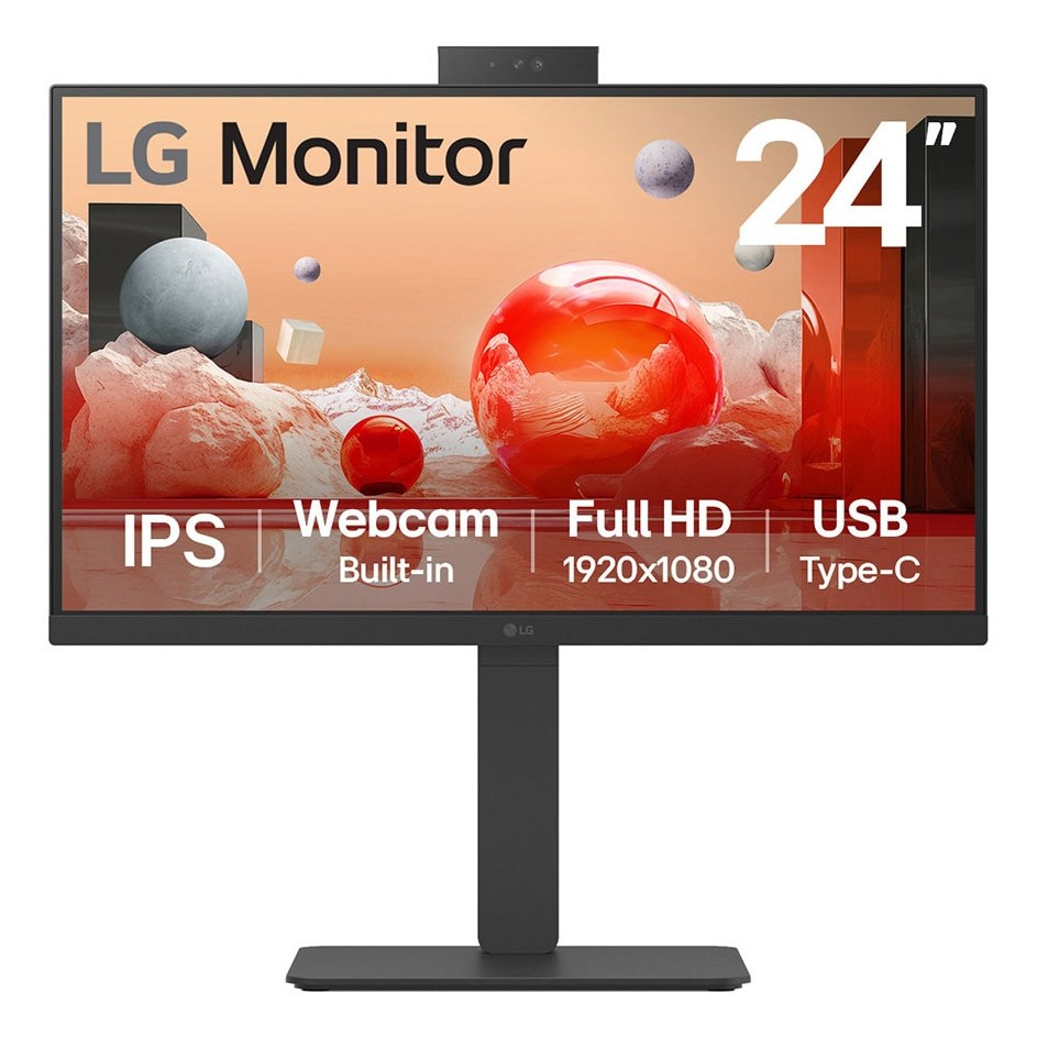 LG 24BA850-B 23.8" FullHD IPS LCD Monitor Fekete