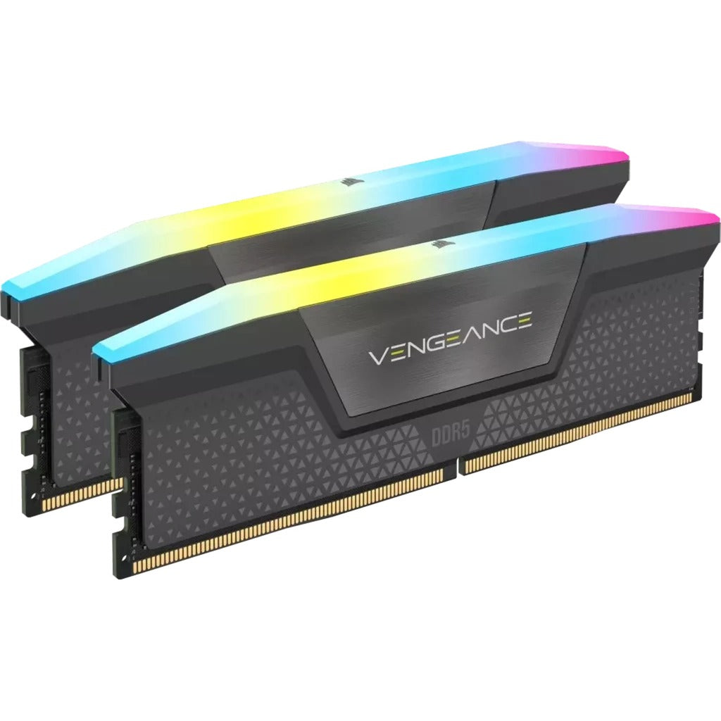 Corsair Vengeance RGB 32 GB DDR5-6000 (2x 16 GB) RAM (gray, cmh32gx5m2e6000z36, expo)