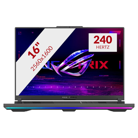 ASUS rog strix g16 g614pm-s5017w 16" gaming laptop (donkergrijs | ryzen 9 8940hx | rtx 5060 | 32 gb | 1 tb ssd)