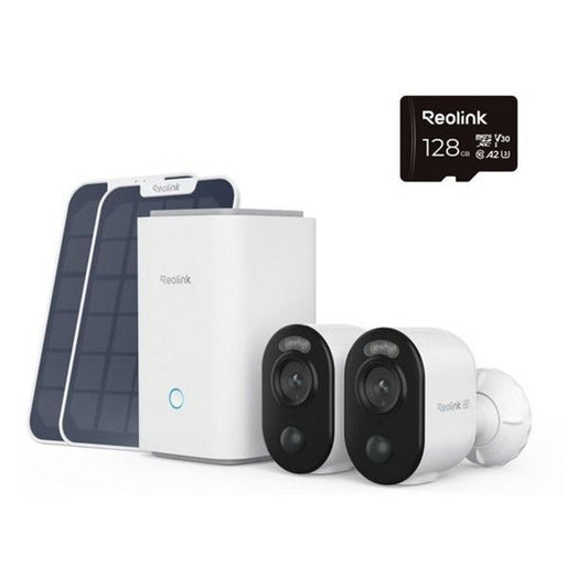 Reolink Home Hub1 with 2x B350 and 1x Solar Panel 2 USB-C Security Camera (White)